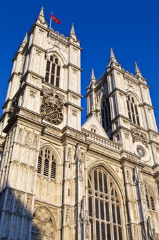 Westminster Abbey in London.