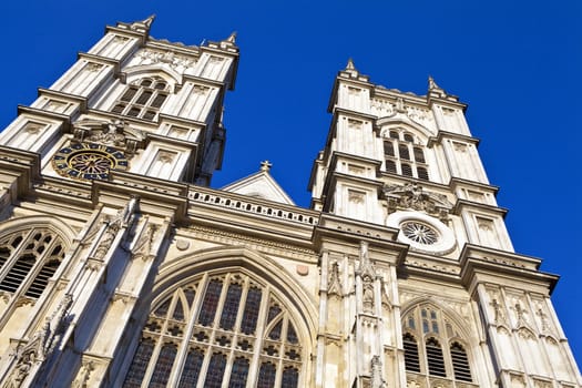 Westminster Abbey in London.