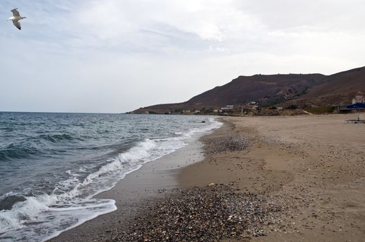 View of  blue bay . Crete, Greece .