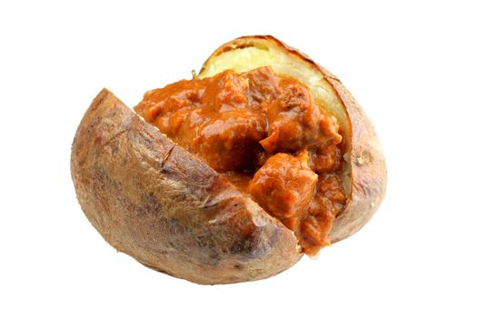 Jacket Potato with Beef Curry