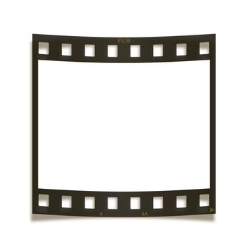 Blank curved film frame