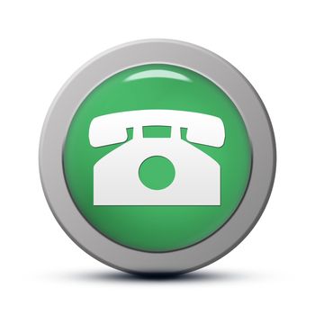 green round Icon series : Phone button