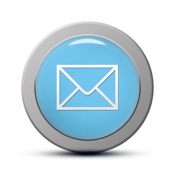 blue round Icon series : Email button