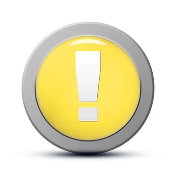 yellow round Icon series : Warning button