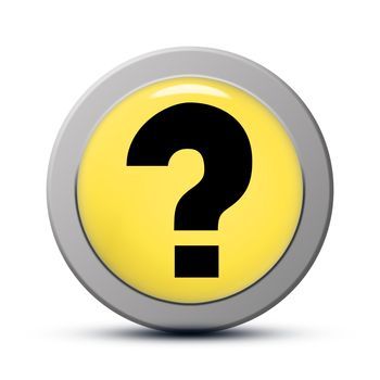 yellow round Icon series : Question mark button