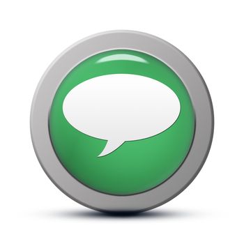 green round Icon series : chat button