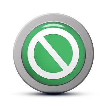 green round Icon series : Access denied button