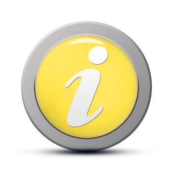 yellow round Icon series : Info button