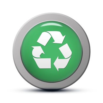 green round Icon series : recycle button