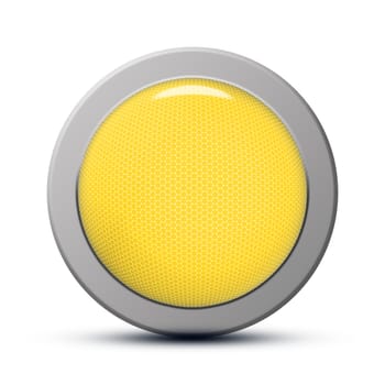 yellow round Icon series : clean button