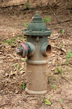 An Old dirty fire hydrant 