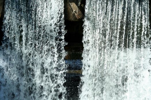 A flowing waterfall background image