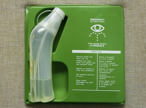 First aid eye wash station