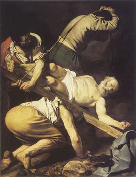 Martyrdom of Saint Peter, work of Caravaggio in 1601