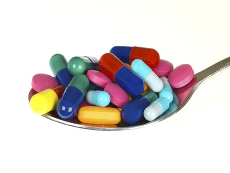 Selection of Medicine Tablets and Capsules