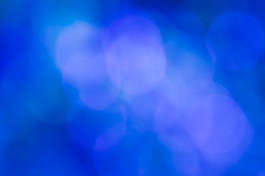 Blurred lights Blue bokeh abstract light background