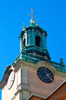 Church of St. Nicholas in the old town of Stockholm