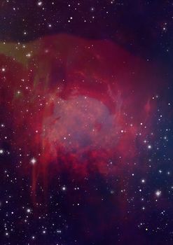 Small part of an infinite star field of space in the Universe