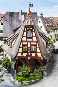 Old smithy in Rothenburg ob der Tauber in Bavaria, Germany