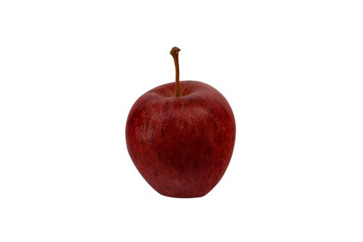 Red apple on white background