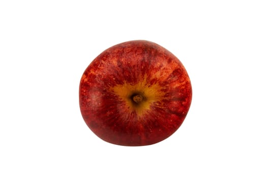 red apple on white background