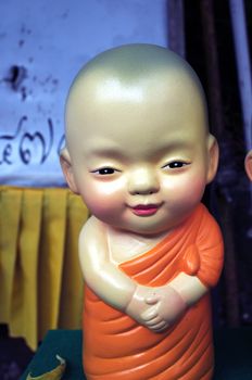 Lovely little monk dolls in Thailand