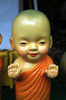 Lovely little monk dolls in Thailand