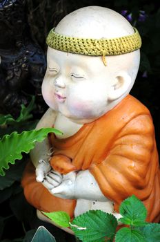 Lovely little monk dolls in Thailand