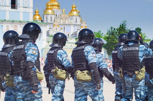 Ukrainian police detachment is serving