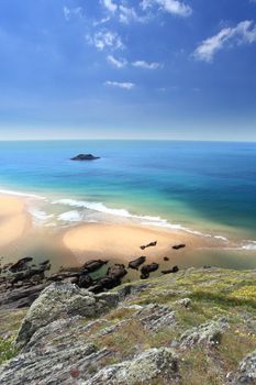 Soar mill cove Beaches on the south devon coastline Devon England UK