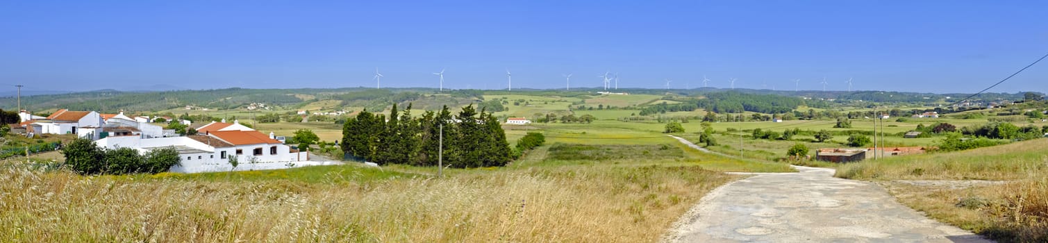 Panorama from the countryside from Portugal