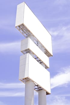 Billboard structure and blue sky