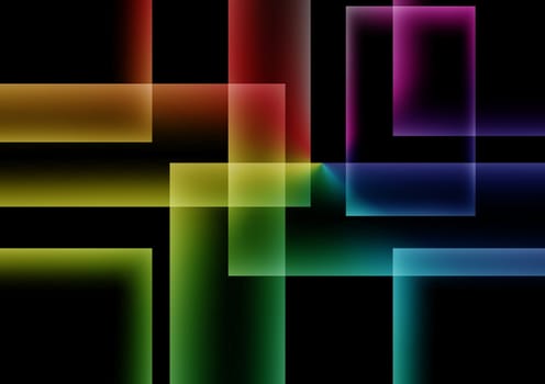 abstract square colorful on dark  background