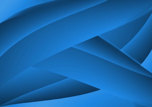 Abstract with curve blue background