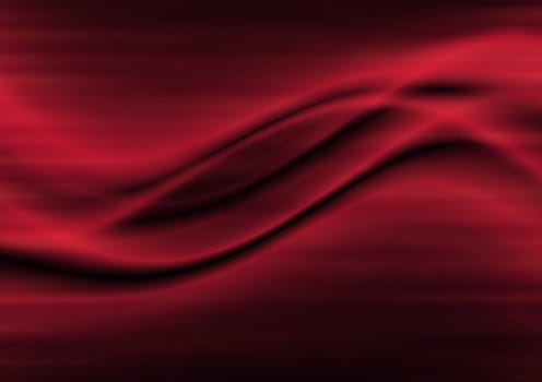Abstract curve with grunge, red background