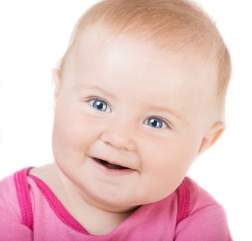 Close-up of sweet little baby face