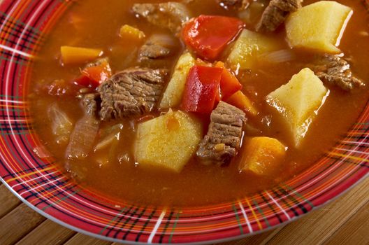 Traditional Bulgarian soup chorba.shurpa soup