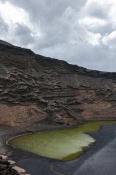 Green Lake Lanzarote famous for being the only green lake