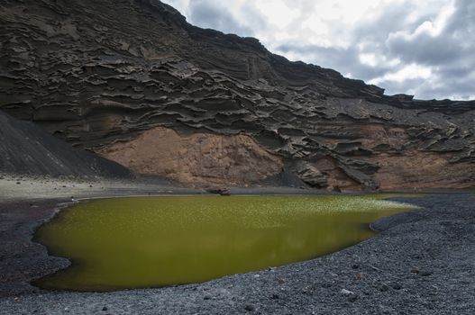 Green Lake Lanzarote famous for being the only green lake