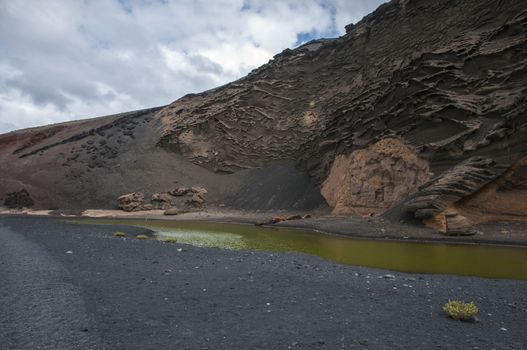 Green Lake Lanzarote famous for being the only green lake