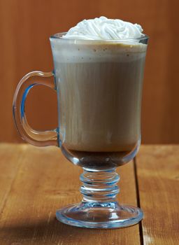  cappuchino cup coffee.Shallow depth-of-field.