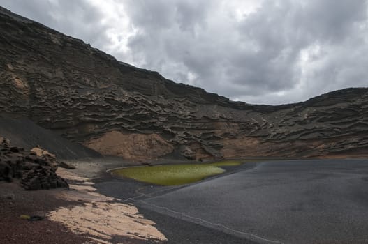 Green Lake Lanzarote famous for being the only green lake