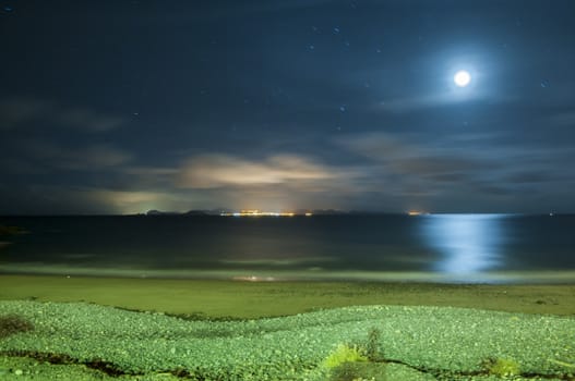 nightscape from the beaches of Lanzarote