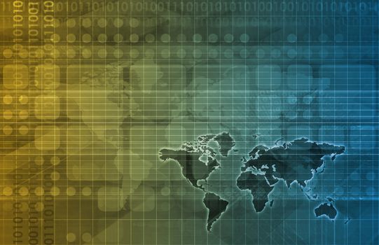 Technology Background Digital Energy as a Art