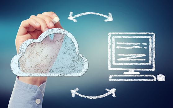 Cloud Computing Connectivity Concept 