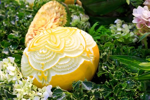 cantaloup carving in the Thailand ultimate chef challenge 2013