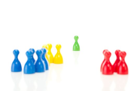 The green meeple is the star