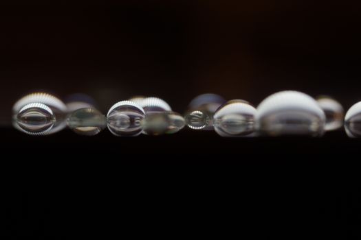 Abstract Waterdrops Closeup Background