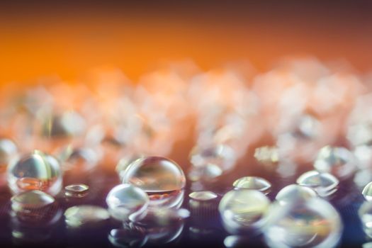 Abstract Waterdrops Closeup Background