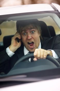 Driving a car and talking on the phone